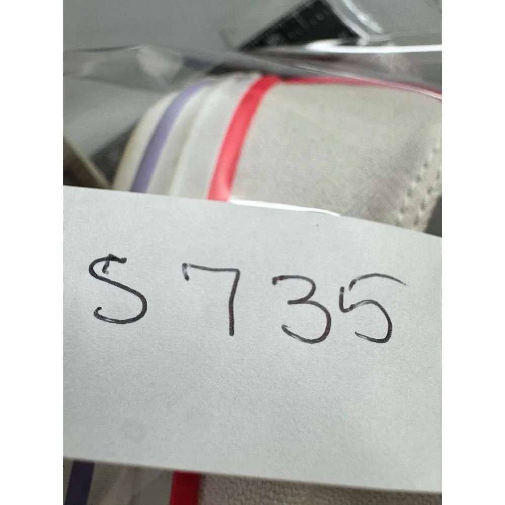 Converse Chuck Taylor Sneakers Junior 4 White Good Double Tongue Pink Purple